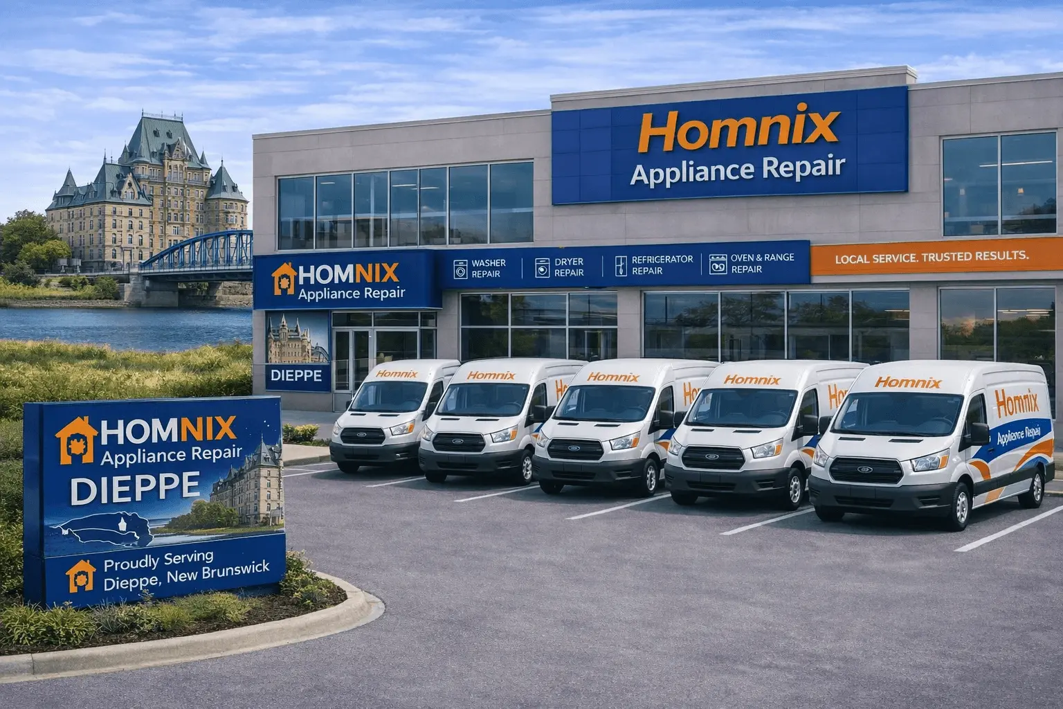 Appliance Repair in Dieppe NB | Fast Repairs by Homnix 24/7 Appliance Repair in Dieppe office