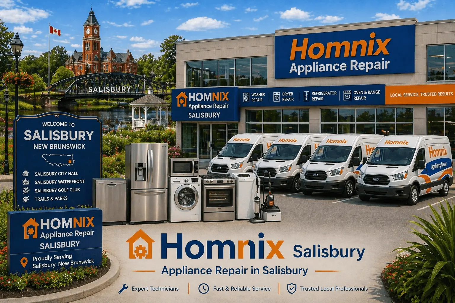 Appliance Repair in Salisbury NB | Fast Repairs by Homnix Appliance Repair in Salisbury Office