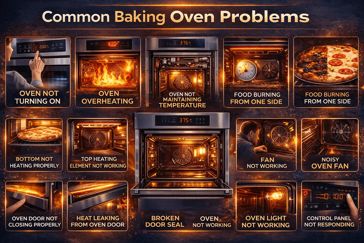 Baking Oven Repair in Moncton | Homnix Trusted 24/7 Service Baking Oven Repair problems