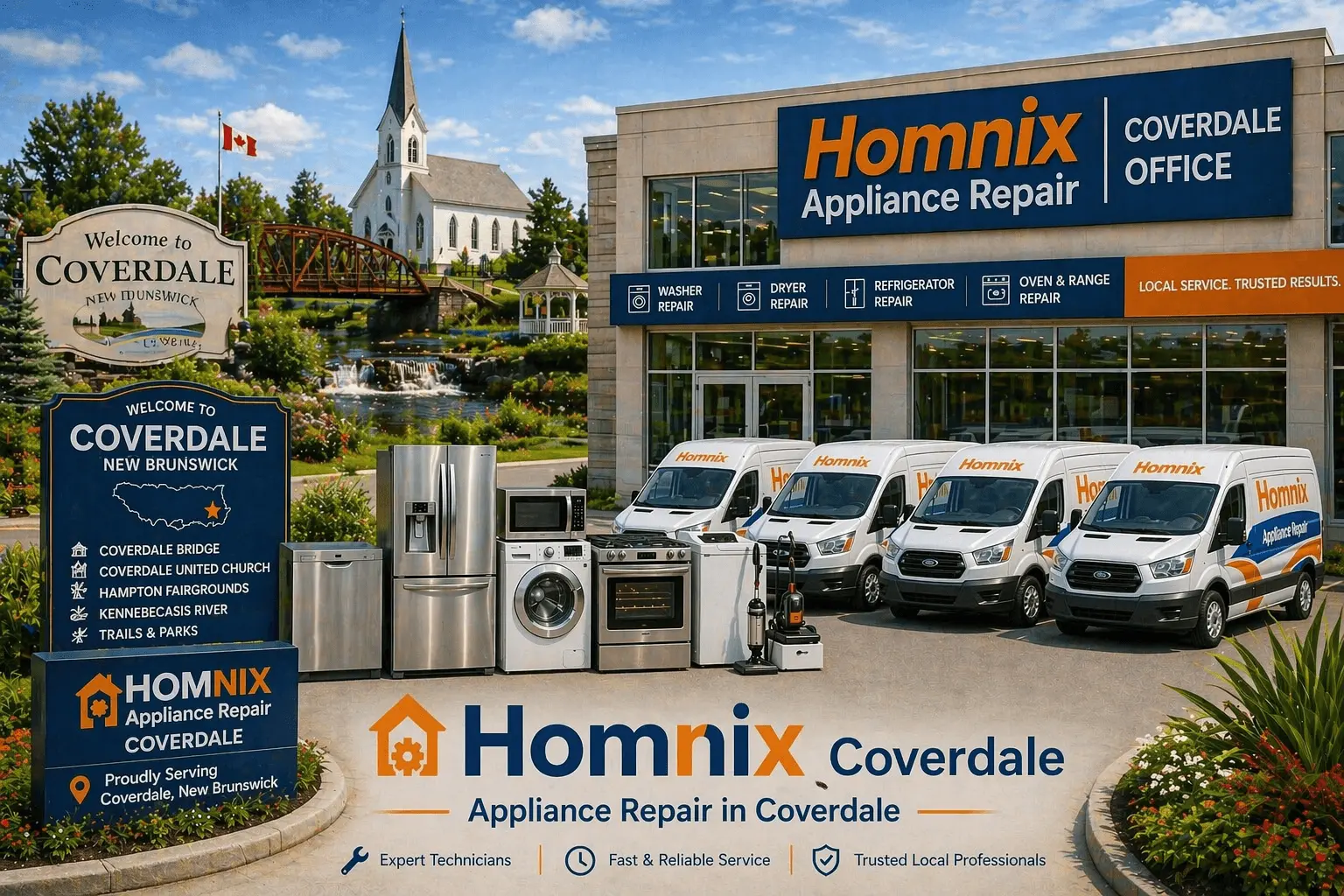 Appliance Repair in Coverdale NB | Homnix 24/7 Fast Service Homnix Appliance Repair in Coverdale