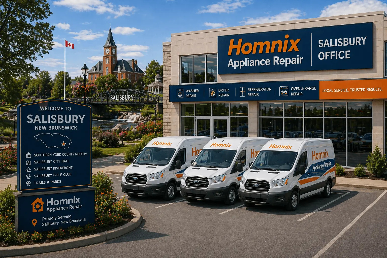 Appliance Repair in Salisbury NB | Fast Repairs by Homnix Homnix Appliance Repair in Salisbury