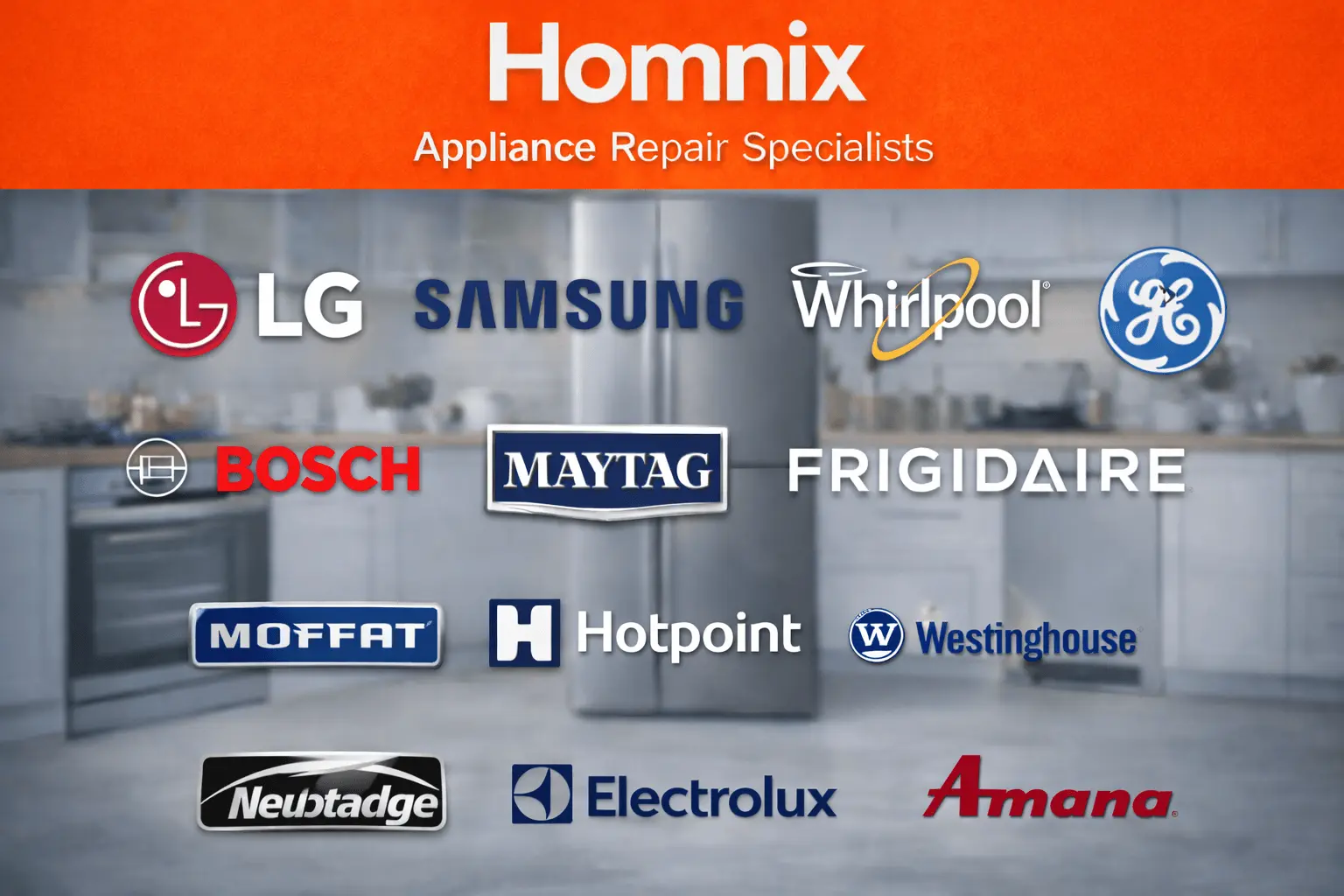 Homnix appliance repair specialists display Homnix appliance repair specialists display