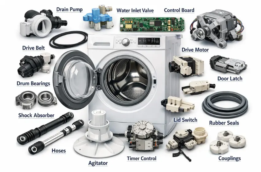 Washing Machine Repair in Moncton | Homnix Fast & Reliable Help Homnix washing Machine repair parts