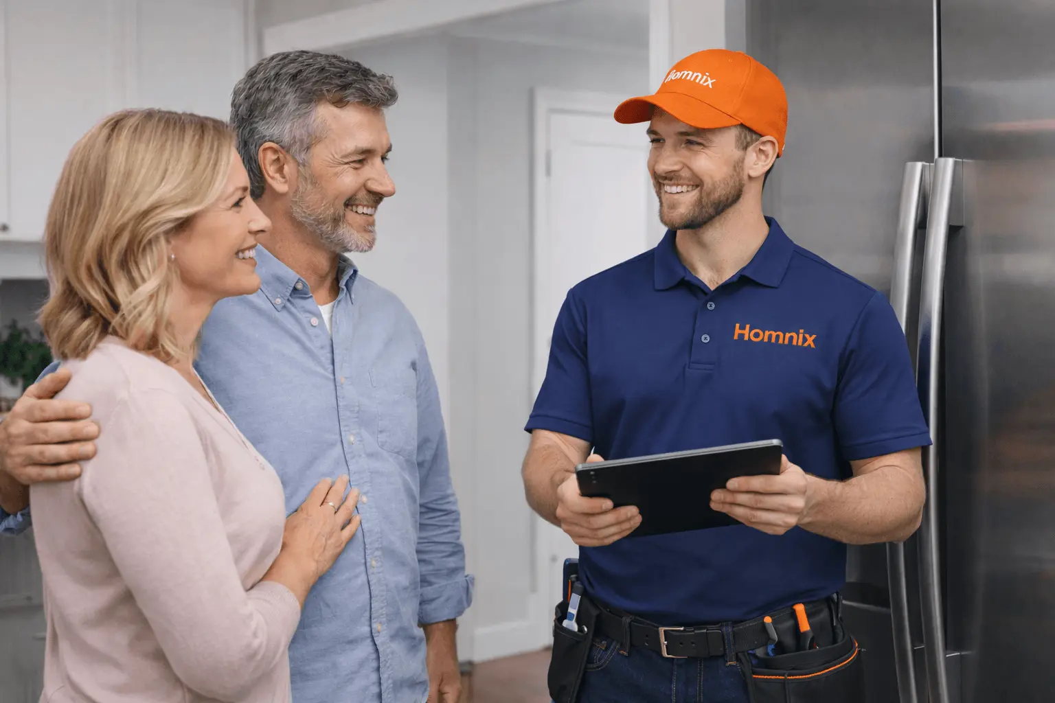 About Homnix | Trusted Appliance Repair Experts Near You Kitchen conversation with homnix appliance technician