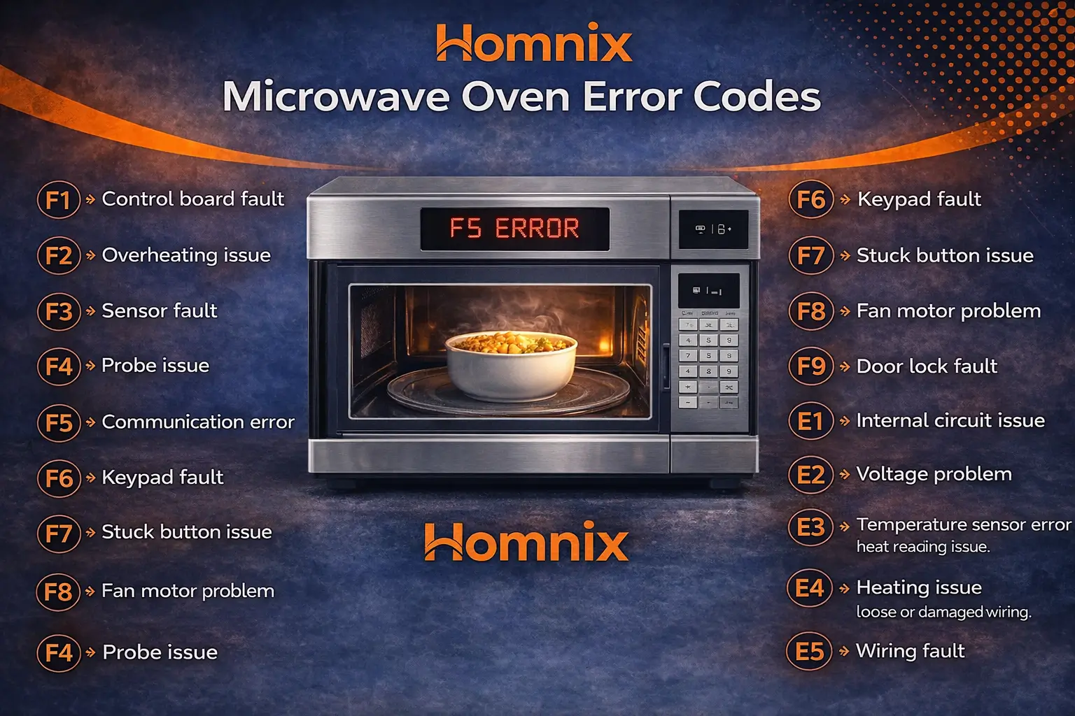 Microwave Oven Repair in Moncton | Homnix Fast & Reliable Microwave Oven errors
