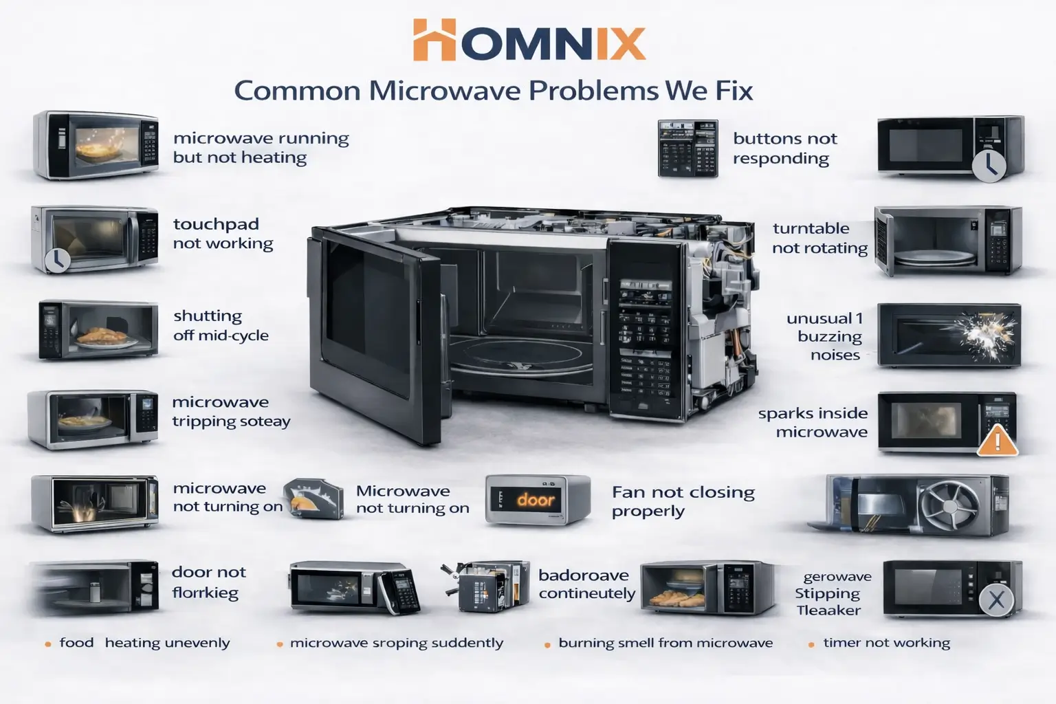 Microwave Oven Repair in Moncton | Homnix Fast & Reliable Microwave repair issues and fixes