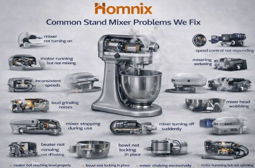Fast Stand Mixer Repair in Moncton | Homnix Call Now Stand Mixer Repair problems