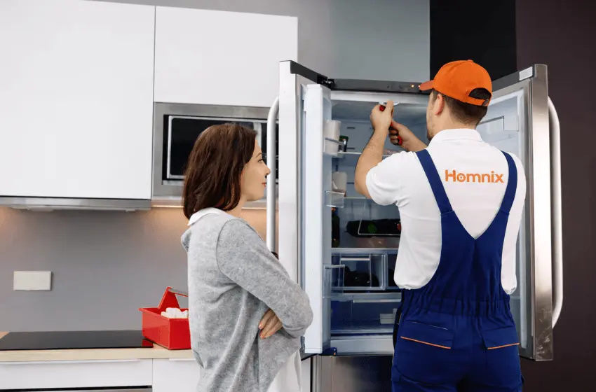 Refrigerator Repair in Moncton | Homnix Fast & 24/7 Help fridge Repair Service in kitchen