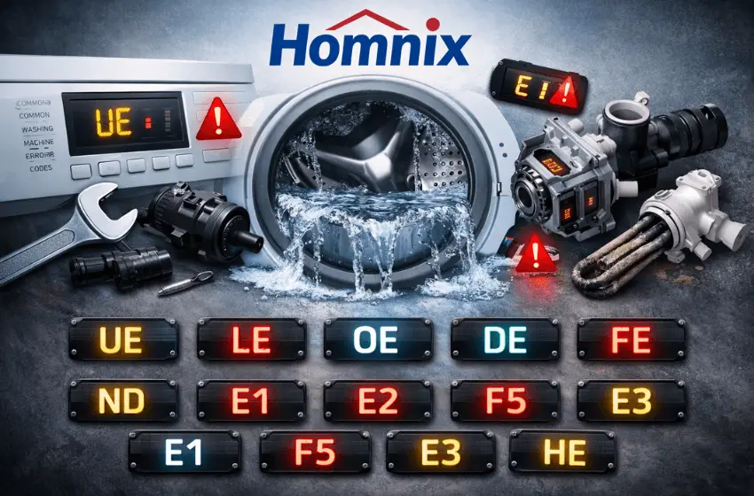 Washing Machine Repair in Moncton | Homnix Fast & Reliable Help washing machine repair errors